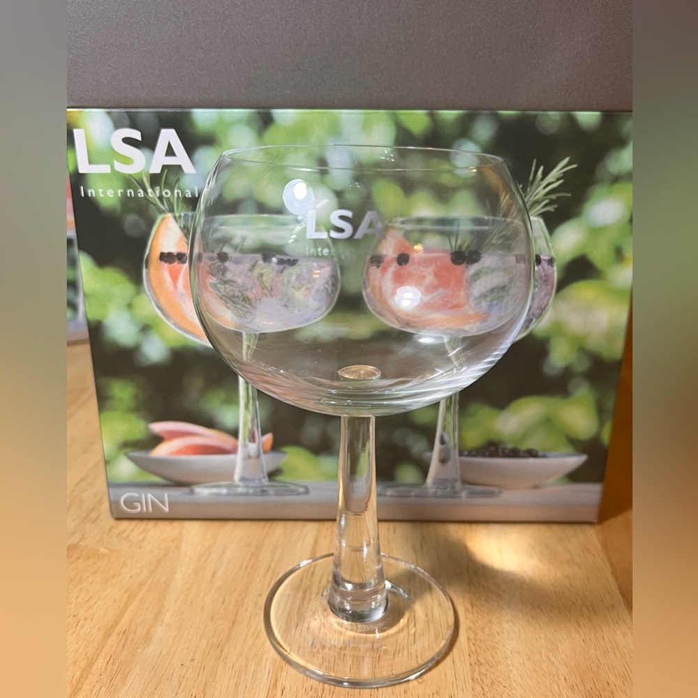 LSA International Gin Balloon Wine Glass, Set of 2 BNIB